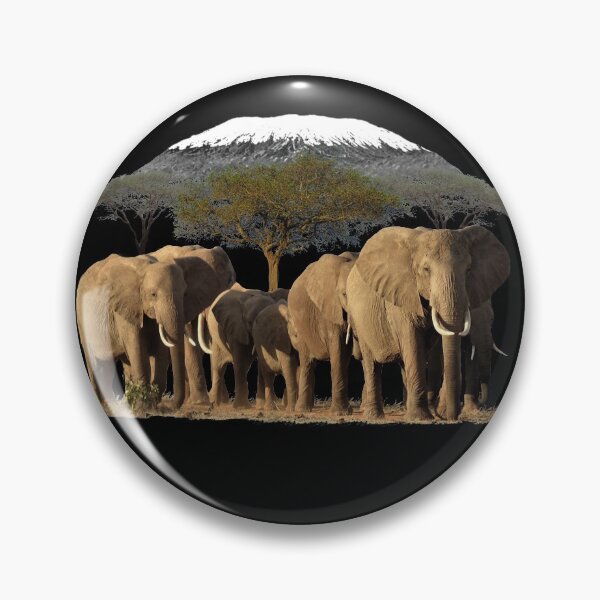 Item preview, Kilimanjaro with elephants on safari in Kenya / Africa designed and sold by TShirtsundMehr.