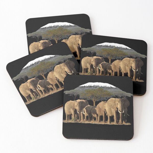 Item preview, Kilimanjaro with elephants on safari in Kenya / Africa designed and sold by TShirtsundMehr.