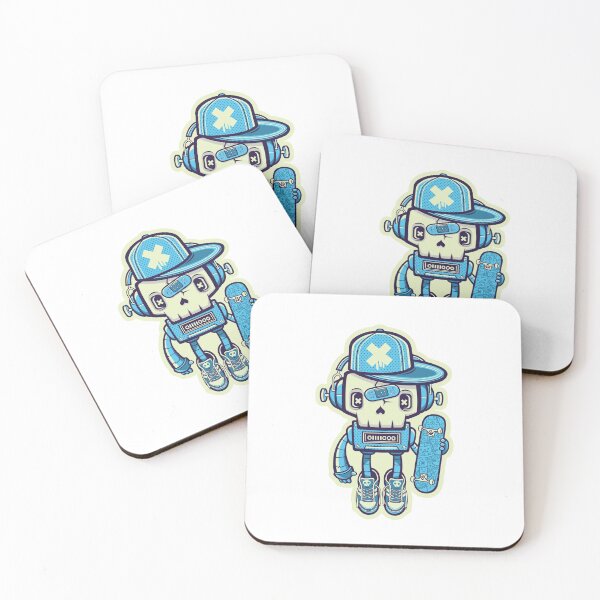 Item preview, Robot Skull Skater designed and sold by MisterGooseShop.