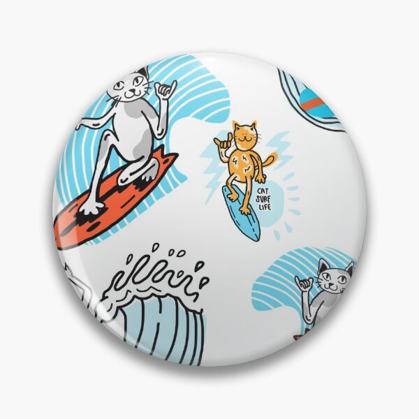 Item preview, CAT surfing surf cats love cats waves  designed and sold by Tropical Blood.