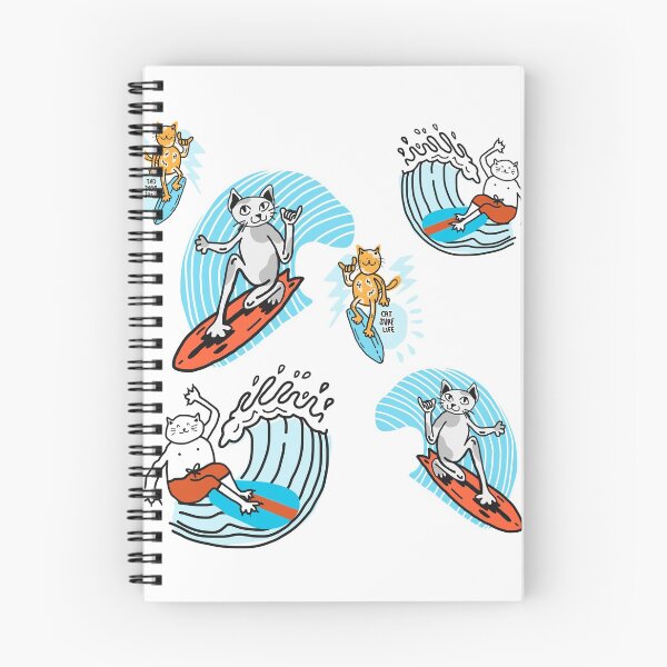 Item preview, CAT surfing surf cats love cats waves  designed and sold by Tropical Blood.