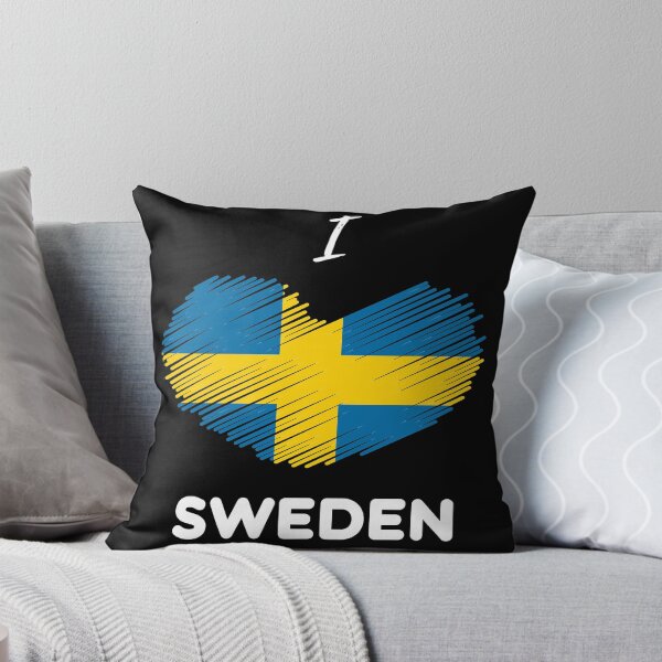 Item preview, Swedish Love Heart Sweden Passion Black designed and sold by MetalApocalypse.