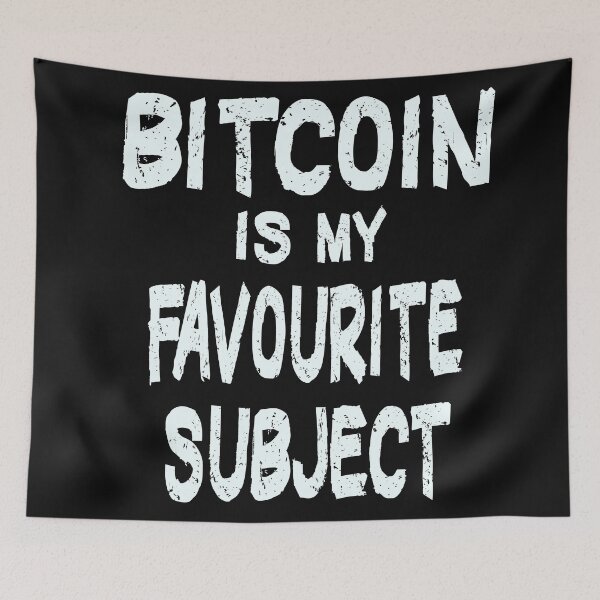 Item preview, bitcoin is my favourite subject designed and sold by Urbo Panda.