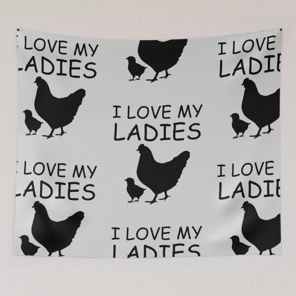 Item preview, I Love My Ladies Funny Chicken Farming designed and sold by ByTekk.