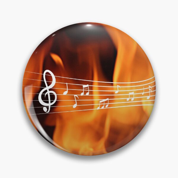 Artikelvorschau, Music Note Flames Pattern 4 entworfen und verkauft von kyds.