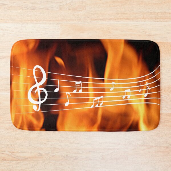 Item preview, Music Note Flames Pattern 4 designed and sold by kyds.