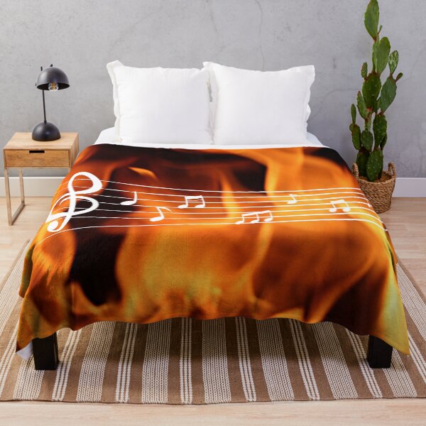 Item preview, Music Note Flames Pattern 4 designed and sold by kyds.