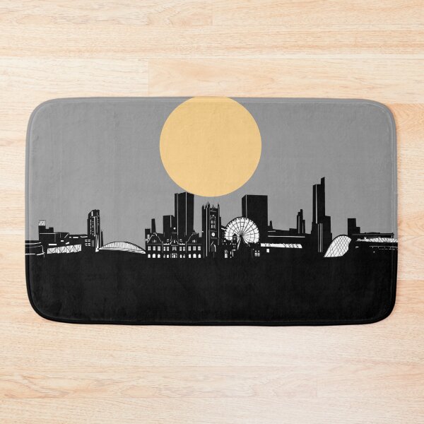 Item preview, manchester skyline minimal designed and sold by BekimART2.
