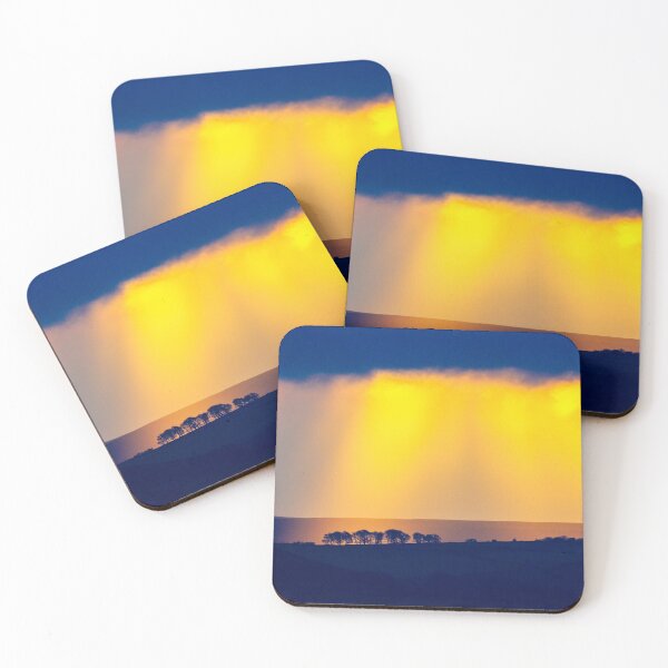 Item preview, Sunset over the trees in the valley designed and sold by Itsgrimupnorth.