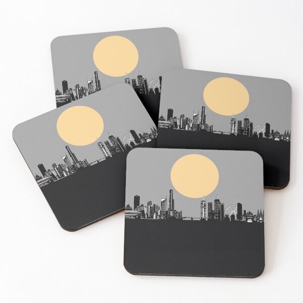 Item preview, melbourne skyline minimal designed and sold by BekimART2.