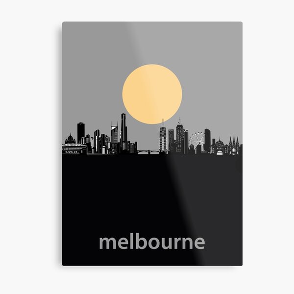 Item preview, melbourne skyline minimal designed and sold by BekimART2.