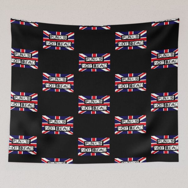Item preview, Union Jack. Punks Not Dead designed and sold by O-M-F-G-Tees.