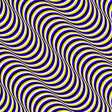 Artwork thumbnail, Retro Waves Optical Illusion Best Cool 70s Art by gologodesigns