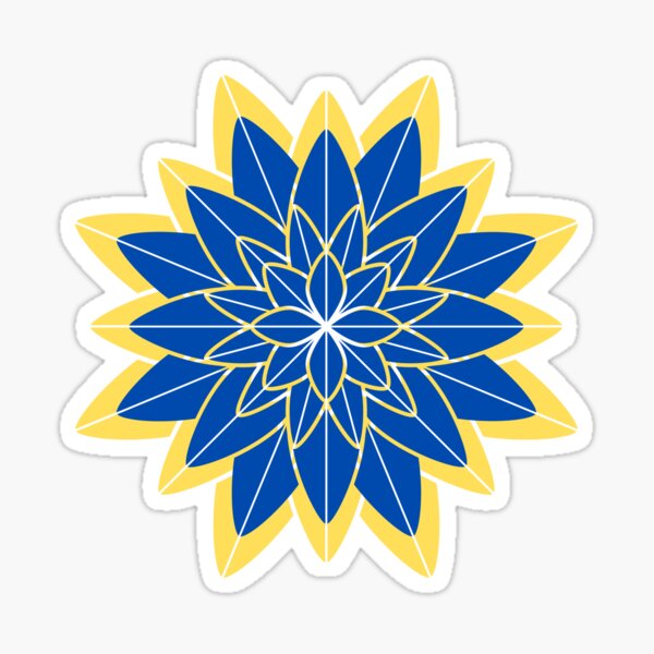 Item preview, Chrysanthemum, Gold and Blue Chrysanthemum designed and sold by danaJG.