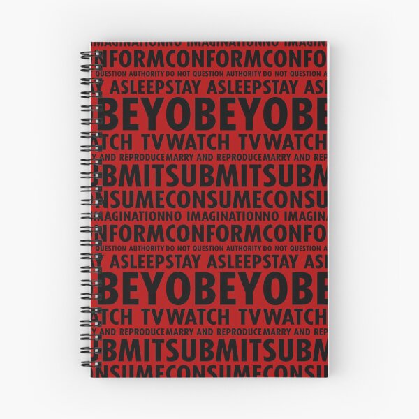 Item preview, They Live subliminal hidden messages collection by John Carpenter, 1988 designed and sold by cinemadnesshirt.