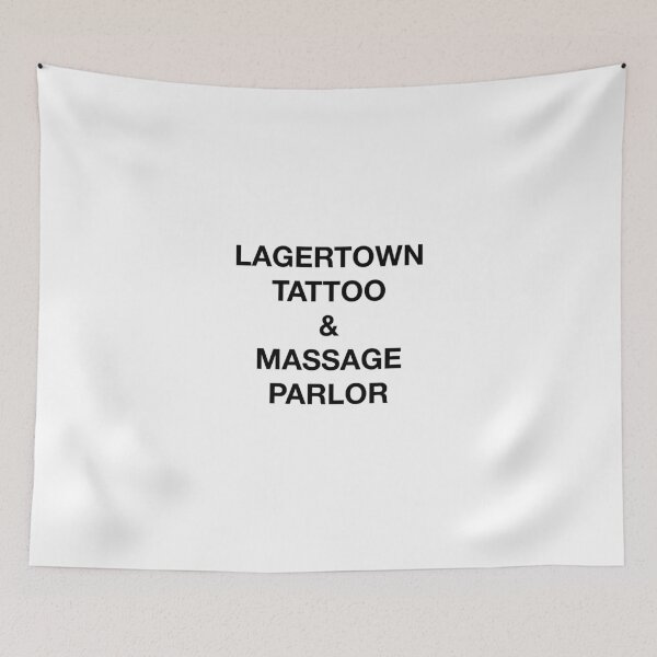 Item preview, LAGERTOWN TATTOO & MASSAGE PARLOR designed and sold by SprayandPray69.