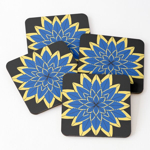 Item preview, Chrysanthemum, Gold and Blue Chrysanthemum designed and sold by danaJG.