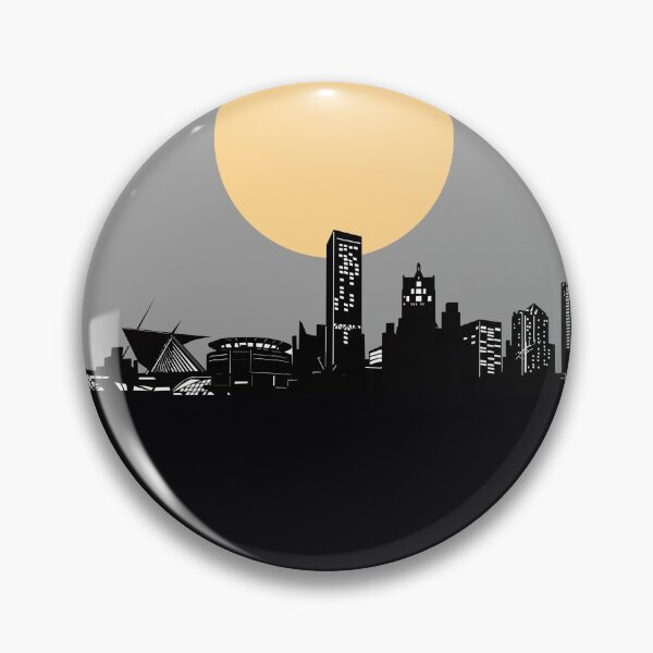 Item preview, milwaukee skyline minimal designed and sold by BekimART2.