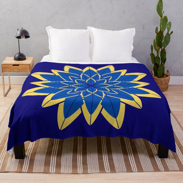 Item preview, Chrysanthemum, Gold and Blue Chrysanthemum designed and sold by danaJG.