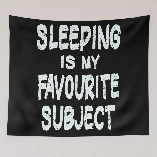 Item preview, sleeping is my favourite subject designed and sold by Urbo Panda.