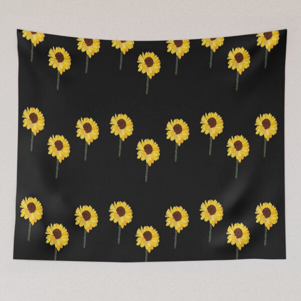 Item preview, Sunflowers on black designed and sold by tetibright.