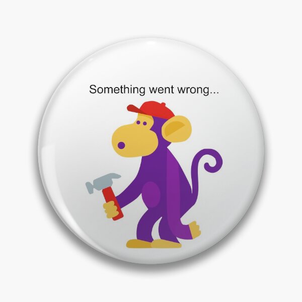 Item preview, Something Went Wrong Monkey designed and sold by Barriotic.