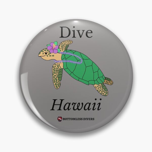Item preview, Dive Hawaii Turtle with Black Font designed and sold by BottomlessDiver.
