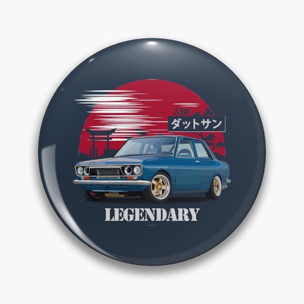 Artikelvorschau, Japanisches legendäres Auto - Datsun 510 (Blau) entworfen und verkauft von Ajie Negara.