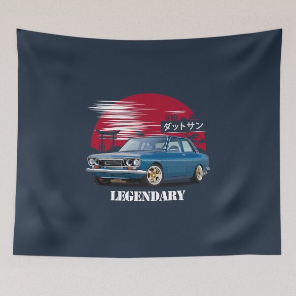 Item preview, Japanese Legendary Car - Datsun 510 (Blue) designed and sold by Ajie Negara.