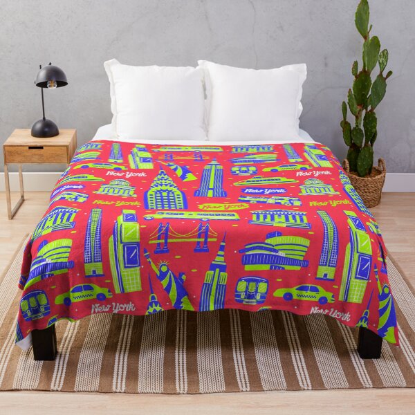 Item preview, seamless New York city pattern designed and sold by RoyalPeople.