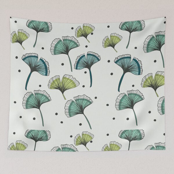 Item preview, leaves pattern with ginko leaves, Ginkgo leaves seamless pattern,  Sleeveless Top 5 designed and sold by outmaneljalili.
