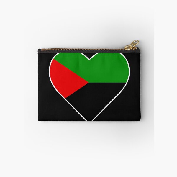 Item preview, Heart red green black color Martinique flag designed and sold by West indian touch.