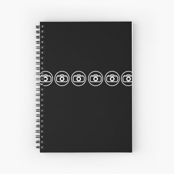 Camera icons white Spiral Notebook