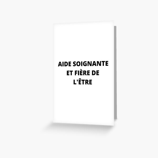 Cartes De Vœux Sur Le Theme Aide Soignante Redbubble