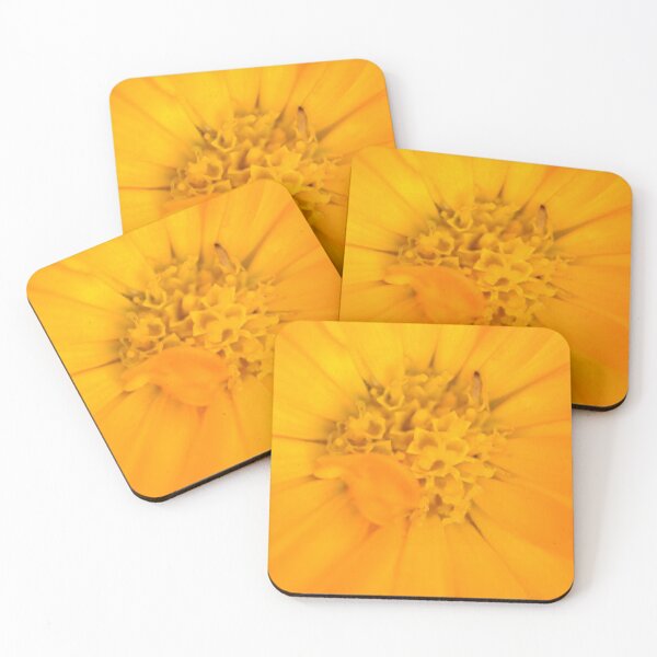 Item preview, Close up of calendula heart designed and sold by wineandwords.