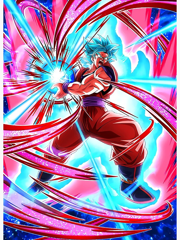 Goku ssj Blue Kaioken  Dragon ball super artwork, Dragon ball art