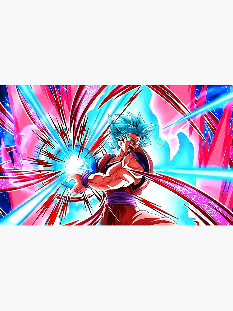 Goku Jubai Kaioken SS Blue Jigsaw Puzzle by AbdeeFactory