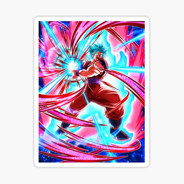 Goku Super Saiyan Blue Kaioken Stickers for Sale