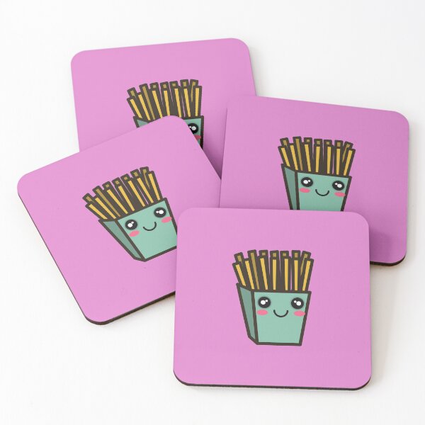 Aperçu de l'œuvre Frites kawaii mignonnes créée et vendue par Walk-It-Off.