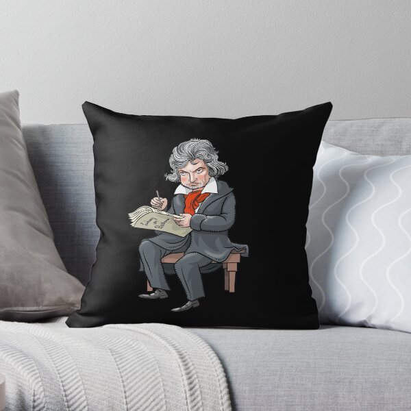Lugwig van Beethoven Throw Pillow