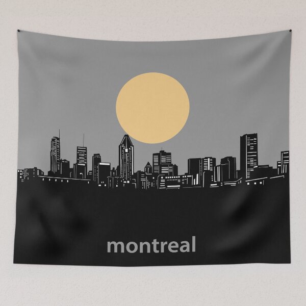 Item preview, montreal skyline minimal designed and sold by BekimART2.