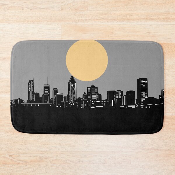 Item preview, montreal skyline minimal designed and sold by BekimART2.
