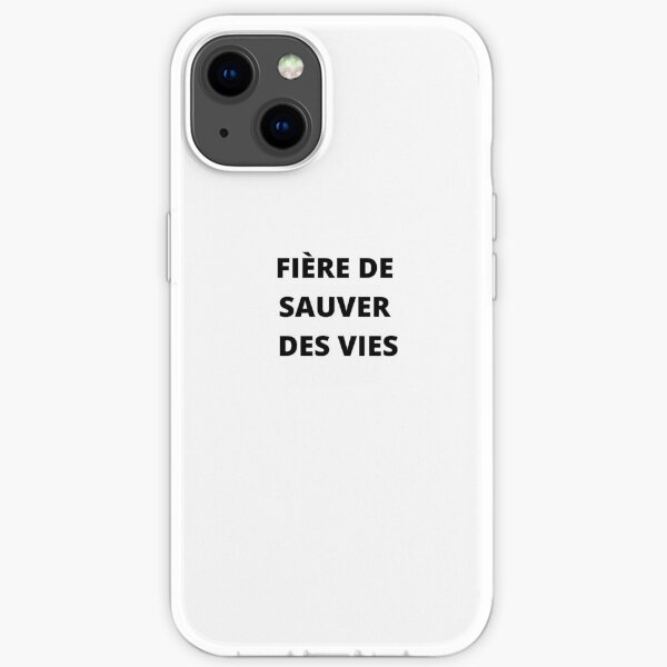 Fière de sauver des vies Coque souple iPhone
