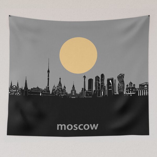 Item preview, moscow skyline minimal designed and sold by BekimART2.