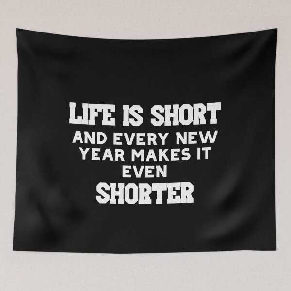 Item preview, Life is short new year funny gifts and ideas designed and sold by The Full Cart.