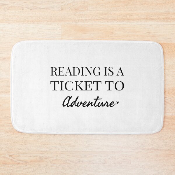 Item preview, Reading is a ticket to adventure, Funny reading, Book lover gift, Inspirational designed and sold by cyhdesign.