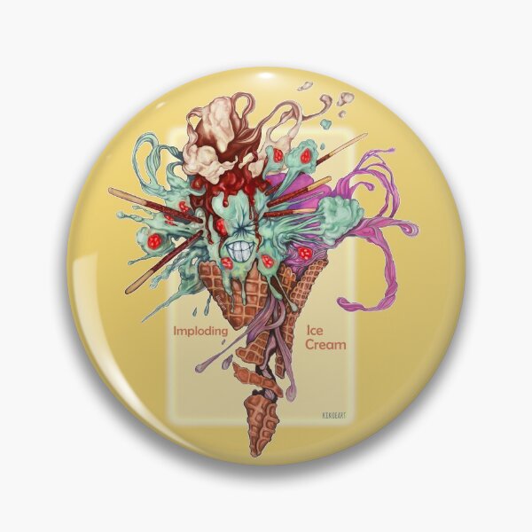 Item preview, I is for Imploding Ice Cream - Alphabet of Haunted Food designed and sold by kikoeart.