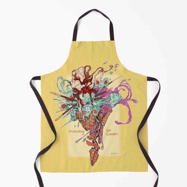 Item preview, I is for Imploding Ice Cream - Alphabet of Haunted Food designed and sold by kikoeart.