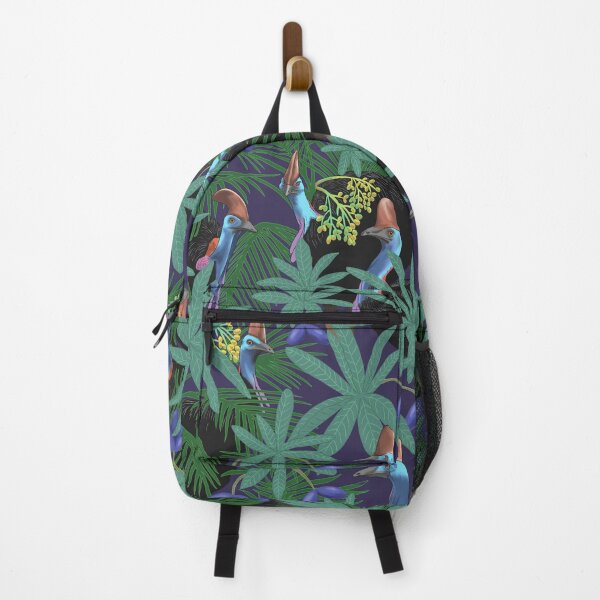 Item preview, Cassowary in the Jungle with Palm Leaves and Fruits designed and sold by vinpauld.
