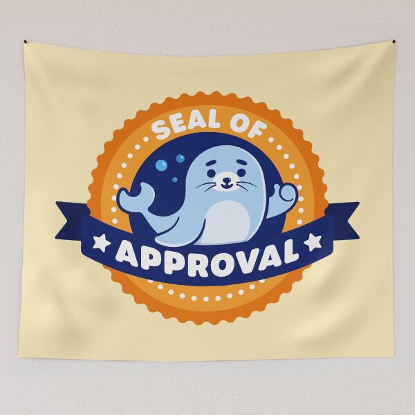 Item preview, Seal of Approval - Cute Seal Pun designed and sold by Gudland.